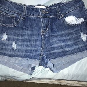 ripped jean shorts size 7!